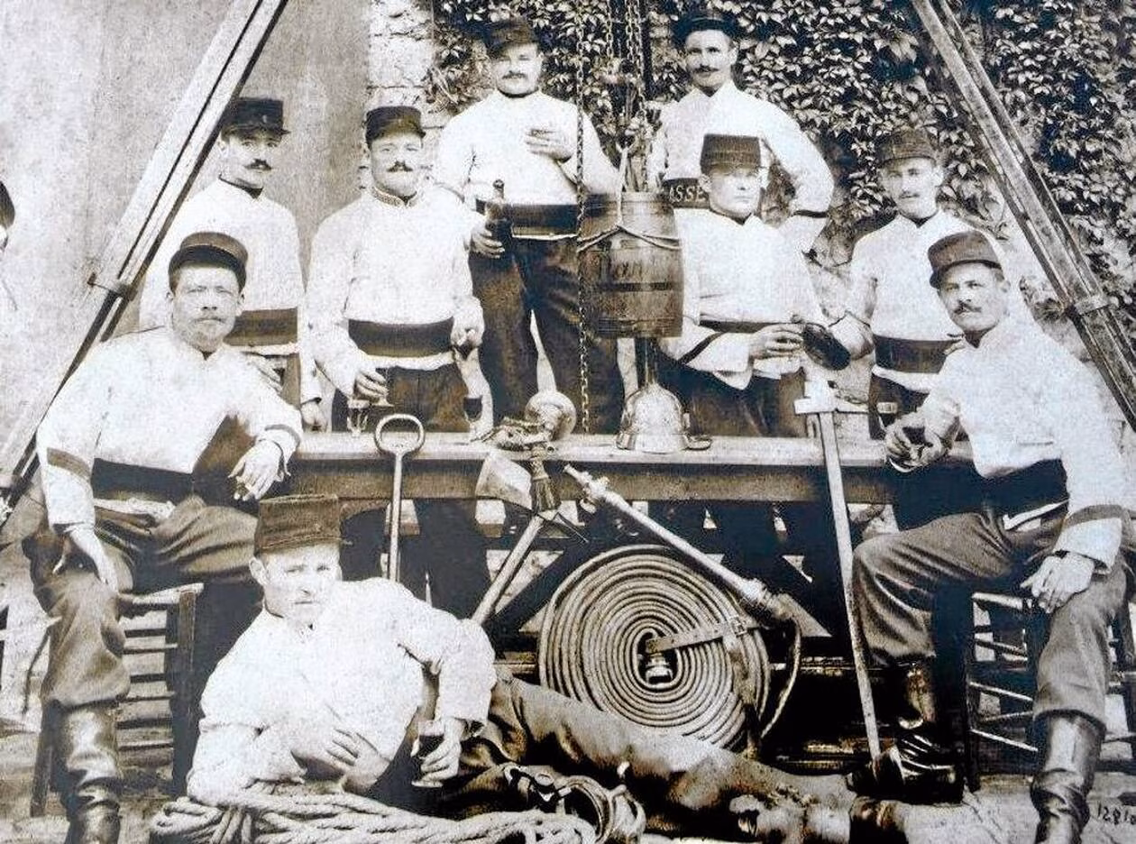 1ère photo des sapeurs-pompiers de Legé en 1892